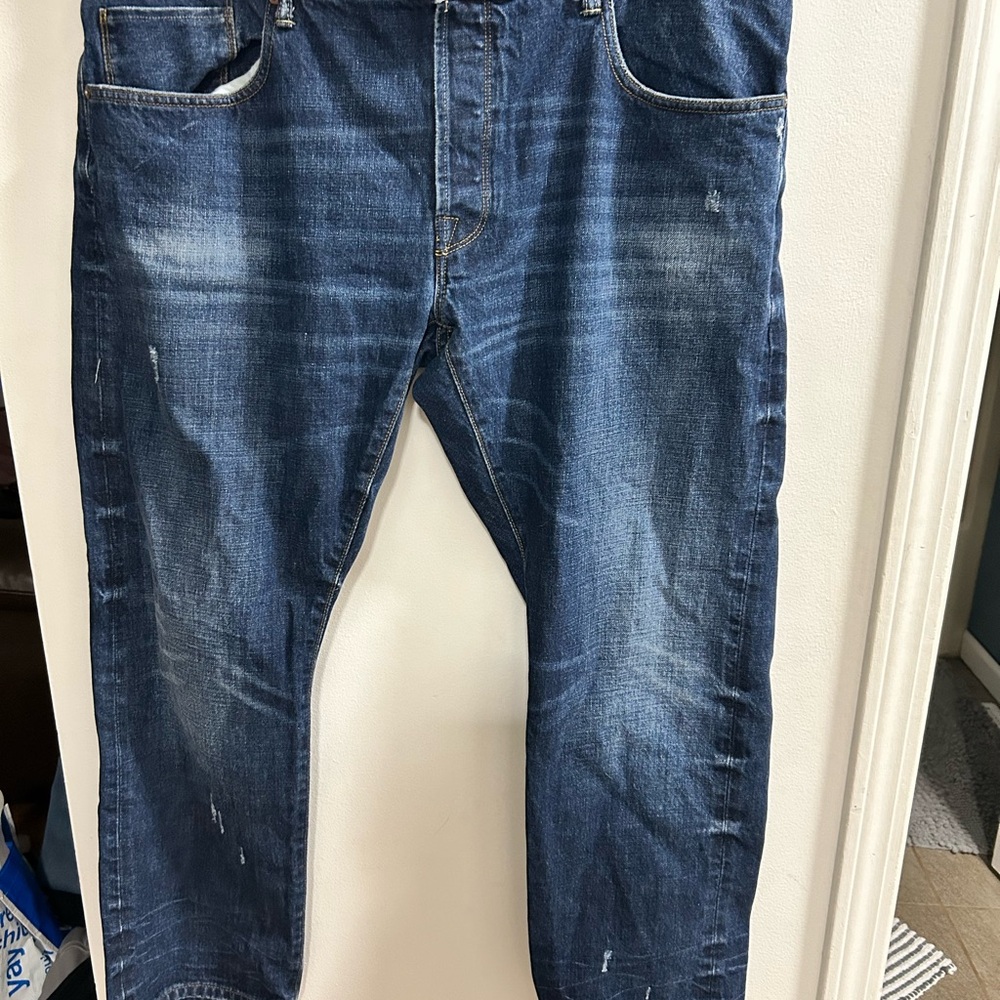 Classic Indigo Relaxed Fit Jeans by Rockstar size 42x30‎